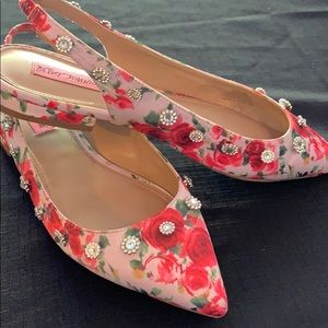 Betsey Johnson Flat Slingback Shoes
